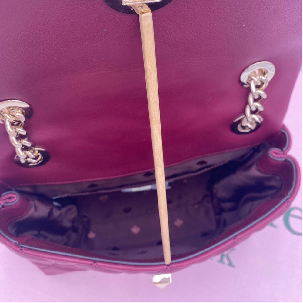Kate Spade Natalia Quilted Leather Small Flap Crossbody Shoulder Bag - Picture 4 of 11